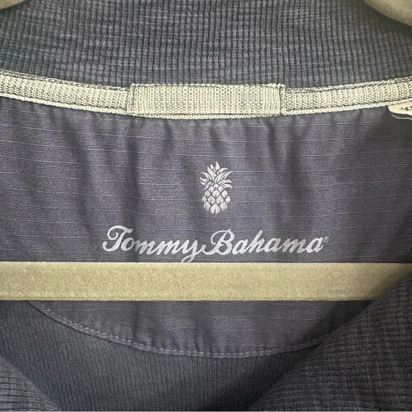 Tommy Bahama Tobago Bay 1/2 Zip Sweatshirt Women’s XL Navy w/white stitching - Picture 3 of 12